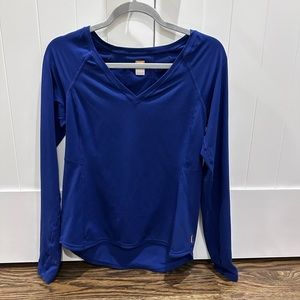 Lucy Long-Sleeved Athletic Top Blue Size Medium